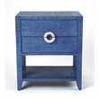 Beaumont Lane Metropolitan Living Modern Wood End Table in Blue