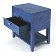 Beaumont Lane Metropolitan Living Modern Wood End Table in Blue