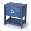 Beaumont Lane Metropolitan Living Modern Wood End Table in Blue