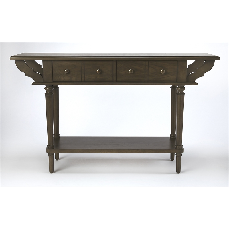Beaumont Lane Mastercrafted Console Table in Brown