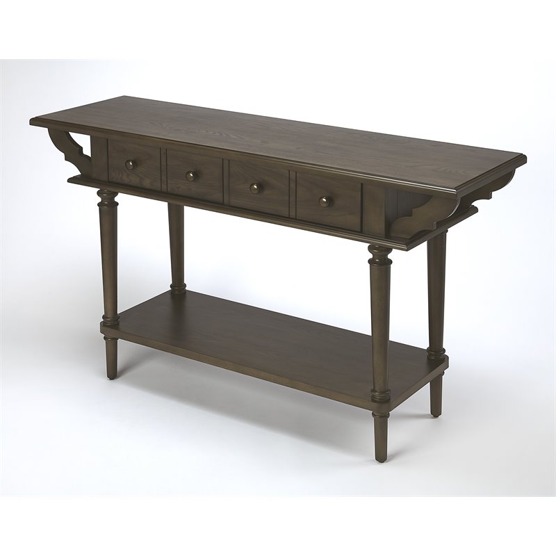 Beaumont Lane Mastercrafted Console Table in Brown
