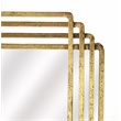 Beaumont Lane Hall of Mirrors Rectangular Wall Mirror in Gold