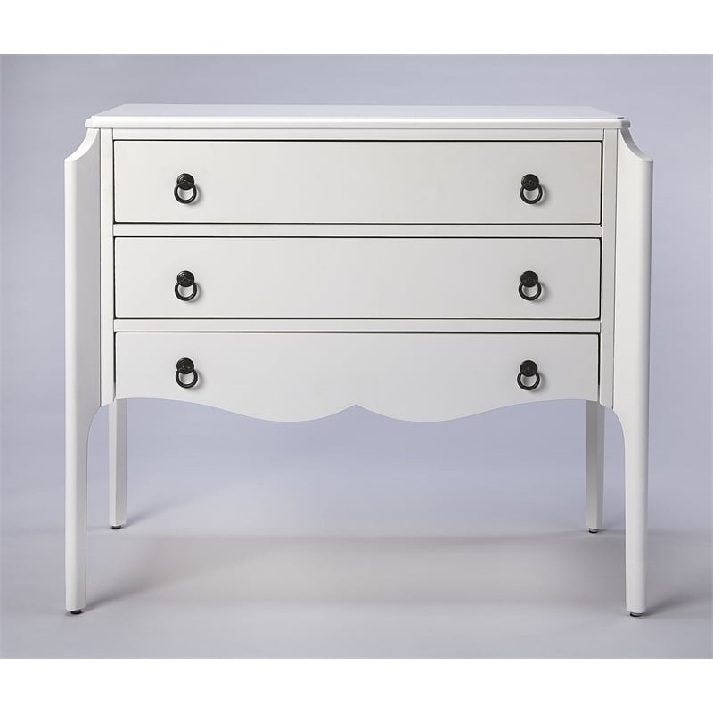 Beaumont Lane Metropolitan Living Glossy Accent Chest in White