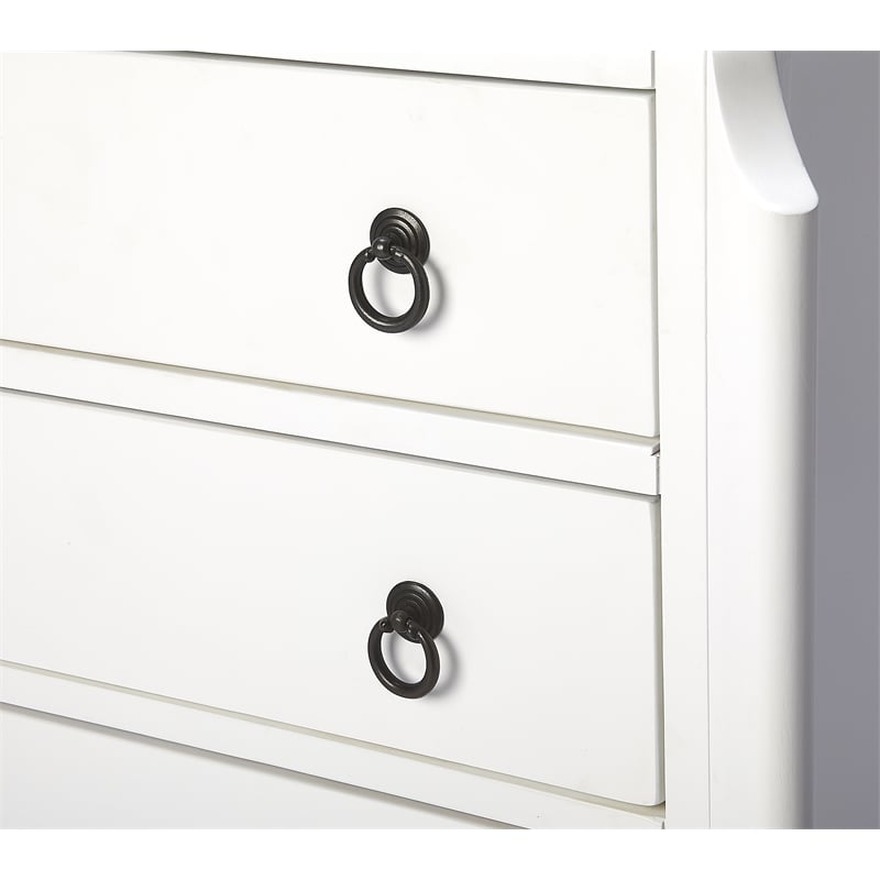 Beaumont Lane Metropolitan Living Glossy Accent Chest in White