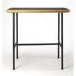 Beaumont Lane Island Living Rattan and Iron Pub Table in Brown