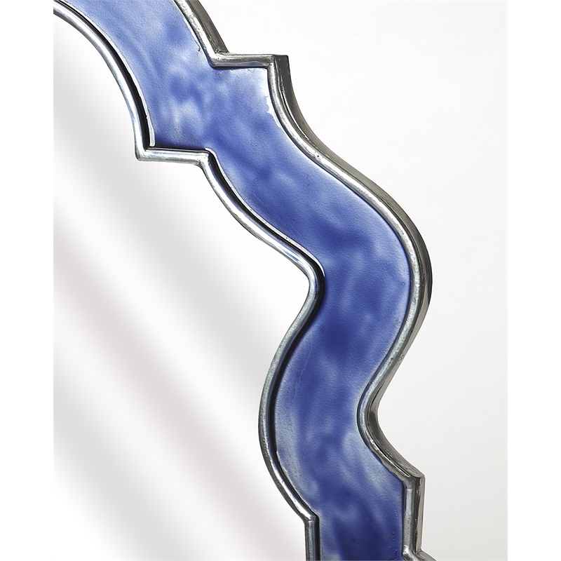 Beaumont Lane Hall of Mirrors Mirror in Blue