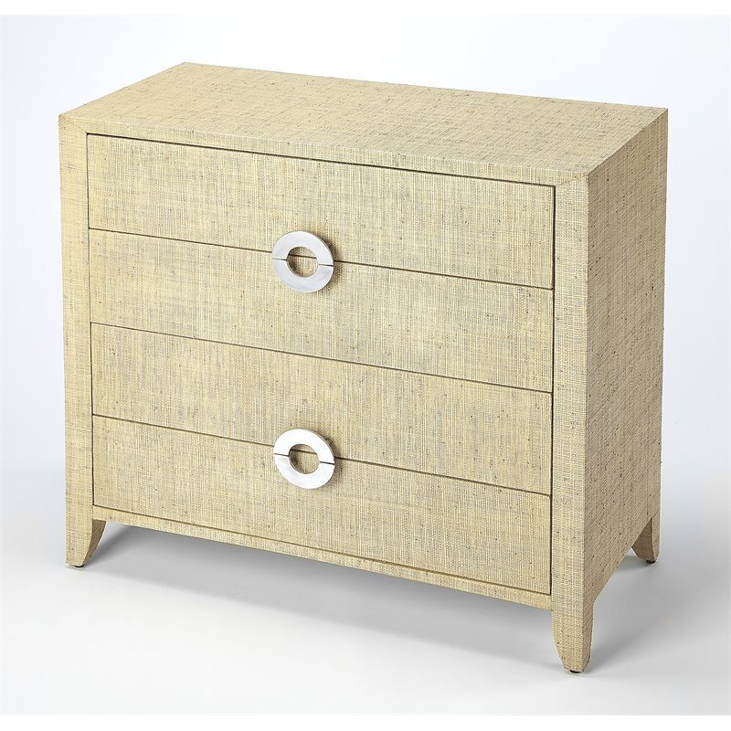 Beaumont Lane Metropolitan Living 4 Drawer Accent Chest in Beige