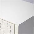 Beaumont Lane Metropolitan Living Glossy 3-Drawer Accent Chest in White