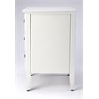Beaumont Lane Metropolitan Living Glossy 3-Drawer Accent Chest in White