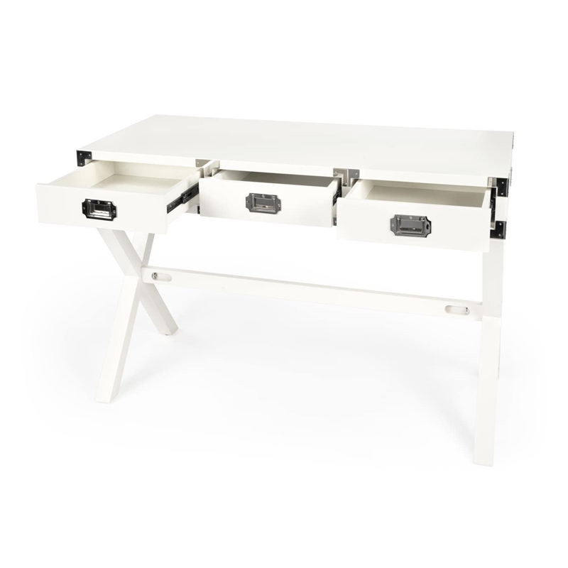Beaumont Lane Metropolitan Living Campaign Desk in White