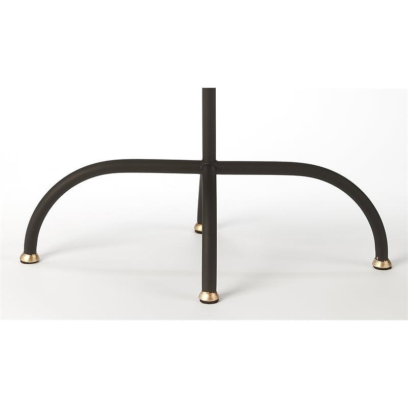Beaumont Lane Metal Furniture End Table in Black Gold