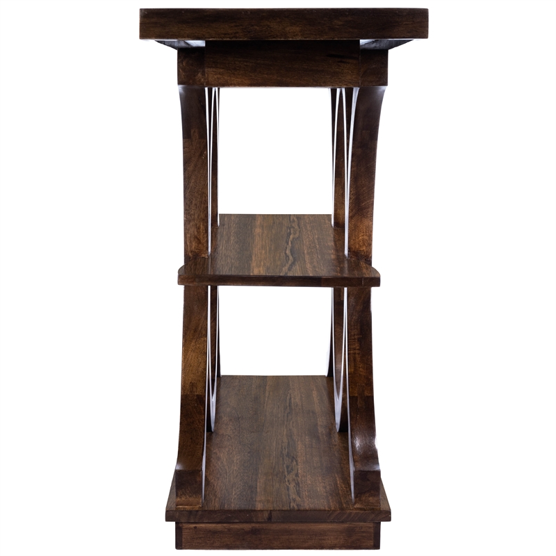 Beaumont Lane Metropolitan Living Rustic Console Table in Brown