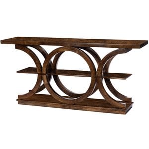 Beaumont Lane Metropolitan Living Rustic Console Table in Brown