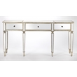 Beaumont Lane Mastercrafted Mirrored Console Table in Chome