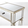 Beaumont Lane Mastercrafted Mirrored Console Table in Chome