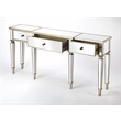 Beaumont Lane Mastercrafted Mirrored Console Table in Chome