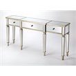 Beaumont Lane Mastercrafted Mirrored Console Table in Chome