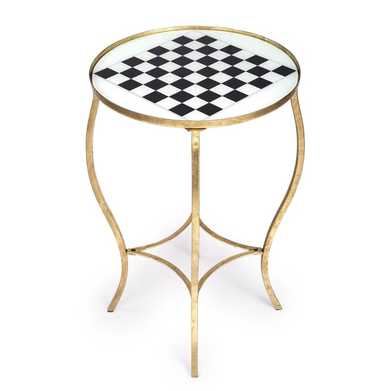 Beaumont Lane Metropolitan Living Antique Game Table in Gold