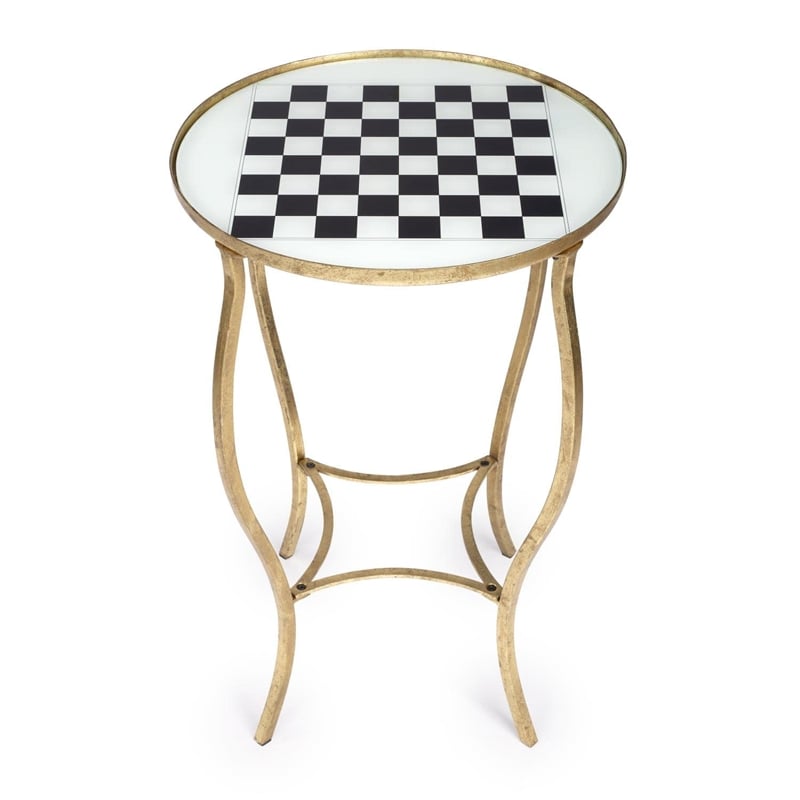 Beaumont Lane Metropolitan Living Antique Game Table in Gold