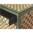 Beaumont Lane Boho Chic Hand Painted Chest in Brown