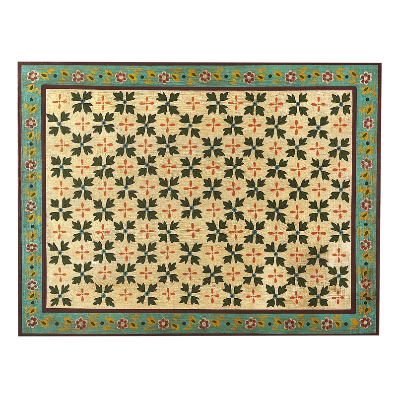 Beaumont Lane Boho Chic Hand Painted Chest in Brown