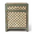 Beaumont Lane Boho Chic Hand Painted Chest in Brown
