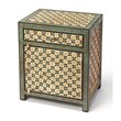 Beaumont Lane Boho Chic Hand Painted Chest in Brown