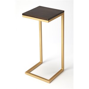 beaumont lane metal furniture wood and metal accent table in gold