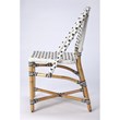 Beaumont Lane Island Living Rattan Dining Chair in White and Black