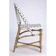 Beaumont Lane Island Living Rattan Dining Chair in White and Black