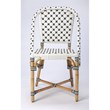 Beaumont Lane Island Living Rattan Dining Chair in White and Black