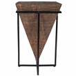 Beaumont Lane Mango Wood Brown Accent Table Triangle Modern