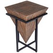 Beaumont Lane Mango Wood Brown Accent Table Triangle Modern