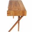 Beaumont Lane Rustic Industrial Natural Wood Desk in Brown