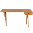 Beaumont Lane Rustic Industrial Natural Wood Desk in Brown