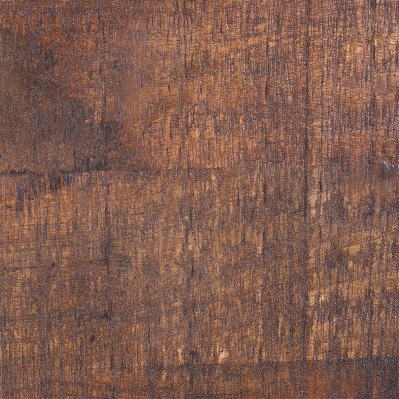 Beaumont Lane Rustic Lodge Industrial Wood and Metal Bench in Beige