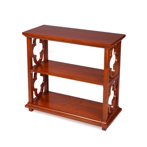 beaumont lane mastercrafted small wooden bookcase in brown