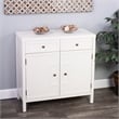 Beaumont Lane Metropolitan Living Console Cabinet in White