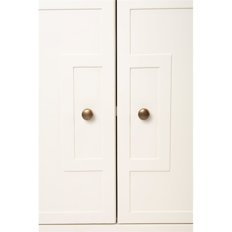 Beaumont Lane Metropolitan Living Console Cabinet in White