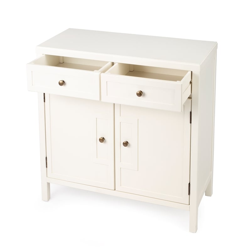 Beaumont Lane Metropolitan Living Console Cabinet in White
