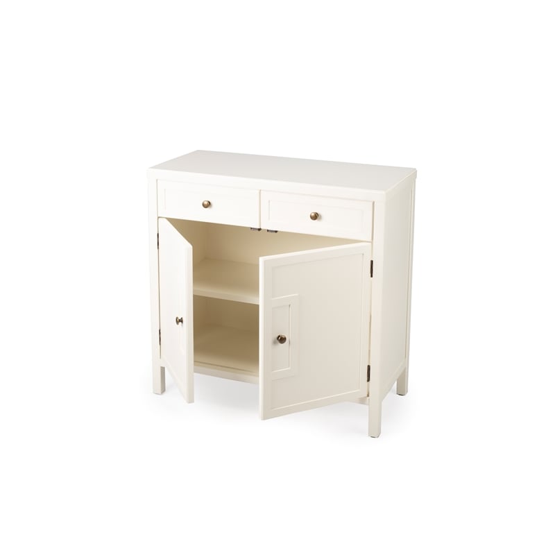 Beaumont Lane Metropolitan Living Console Cabinet in White