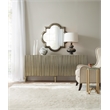 Beaumont Lane 4-Door Traditional Mango Wood Console Table in Silver Foil