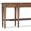 Beaumont Lane 2-Drawer Traditional Wood Console Table with Shelf in Brown
