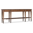 Beaumont Lane 2-Drawer Traditional Wood Console Table with Shelf in Brown