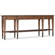 Beaumont Lane 2-Drawer Traditional Wood Console Table with Shelf in Brown