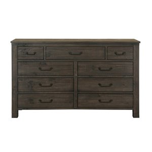 beaumont lane 9 drawer dresser in weathered charcoal