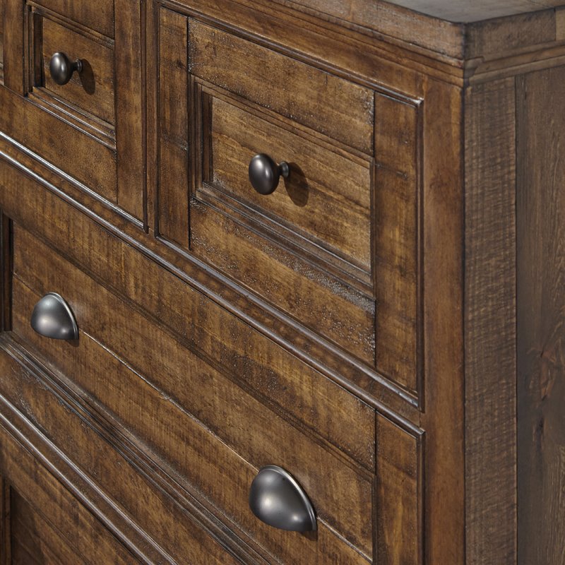 Beaumont Lane Relaxed Traditional Toasted Nutmeg 7 Drawer Dresser