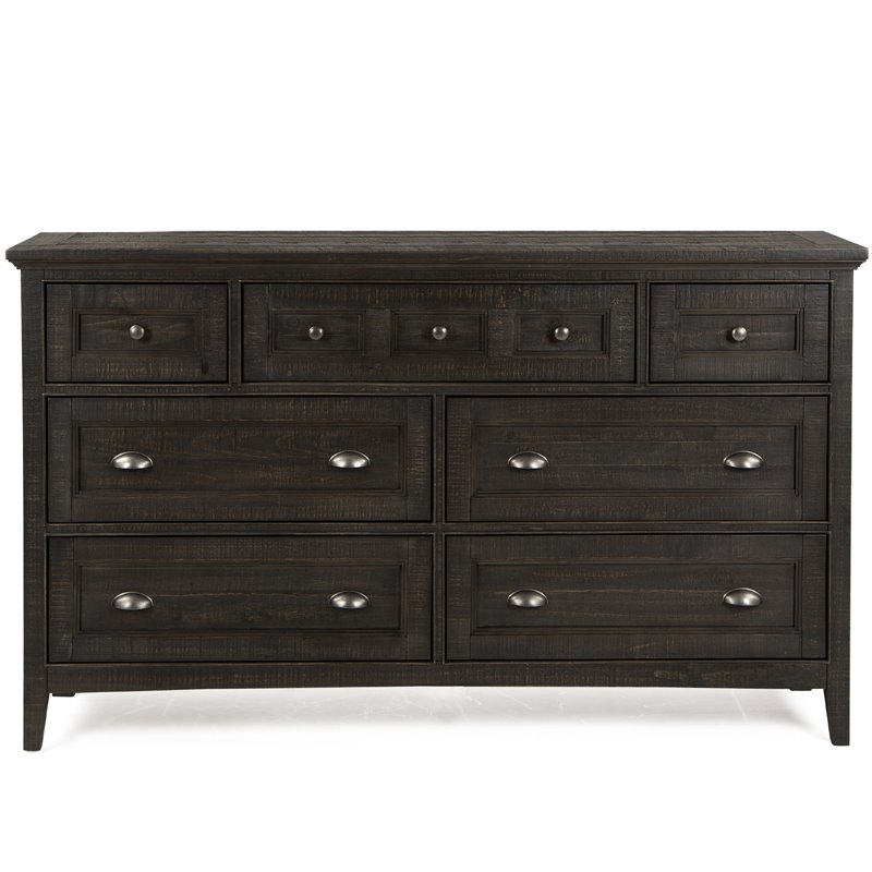 Beaumont Lane Traditional Graphite 7 Drawer Dresser