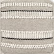Beaumont Lane Fabric Wooven Pouffe in Gray