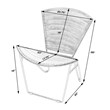Beaumont Lane Iron & Leather Accent Chair in White
